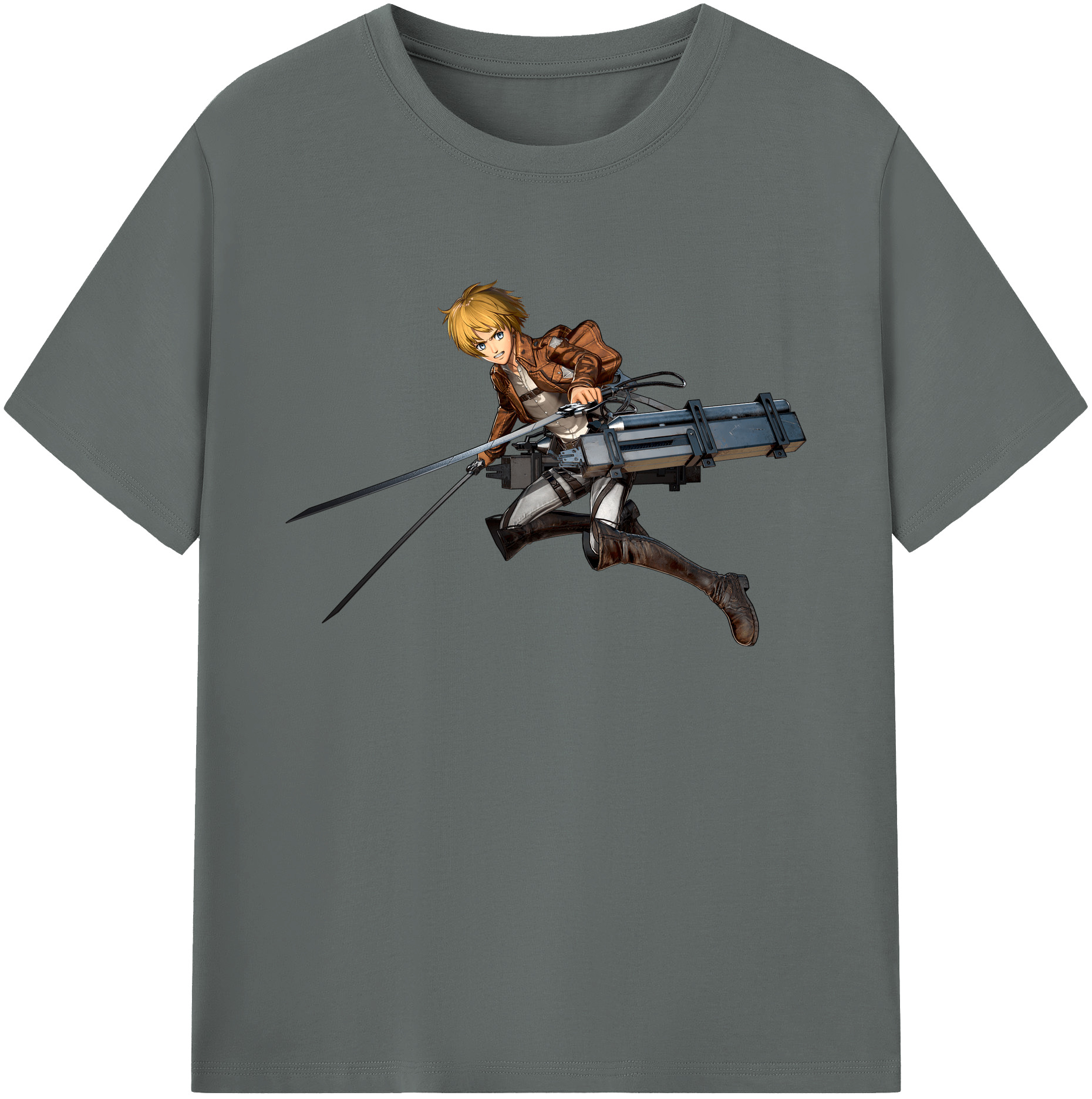 （画像用） 進撃の巨人 アルミン·アルレルト Attack on Titan Armin Arlert 綿100％ メンズ半袖Tシャツ｜肌触りやわらか＆通気性